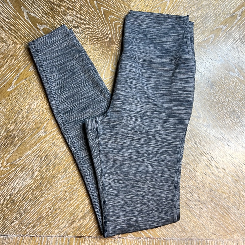 OUTDOOR VOICES Grey Stripe Leggings XS